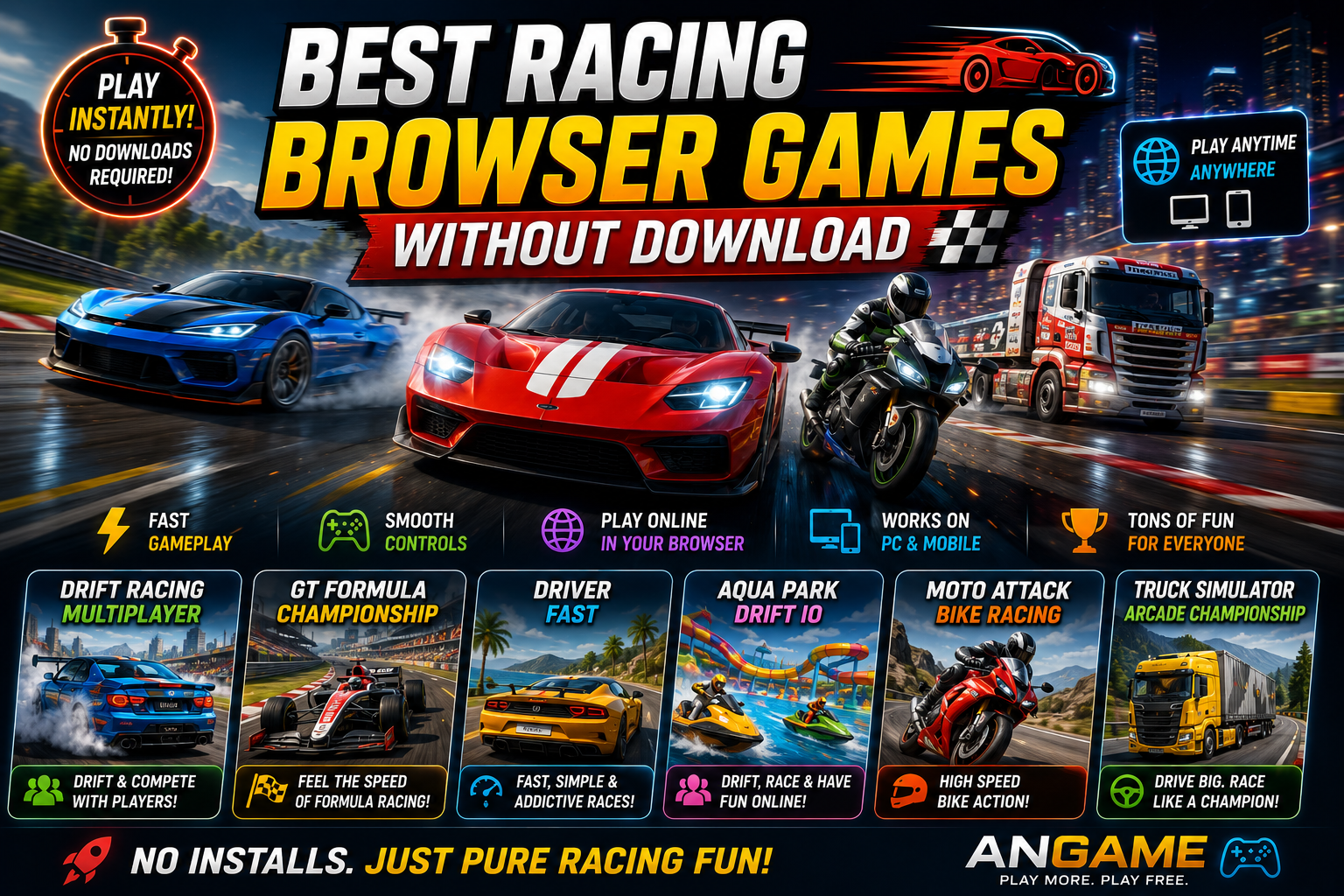 Best Racing Browser Games Without Download 🏎️